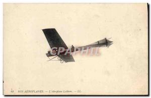 Old Postcard Jet Aviation l & # 39aeroplane Latham