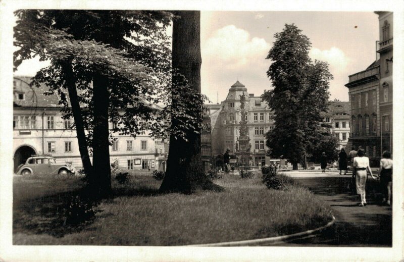 Czech Republic Teplice Zámecké Námêstí RPPC 03.31