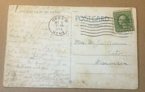 1924 USED .O1  PC OVERLAND LIMITED PASSING THROUGH TUNNEL #3 WEBER CANYON UTAH