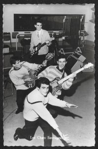 Publicity Photo Les Chats Sauvages Band RPPC Unused c1960s