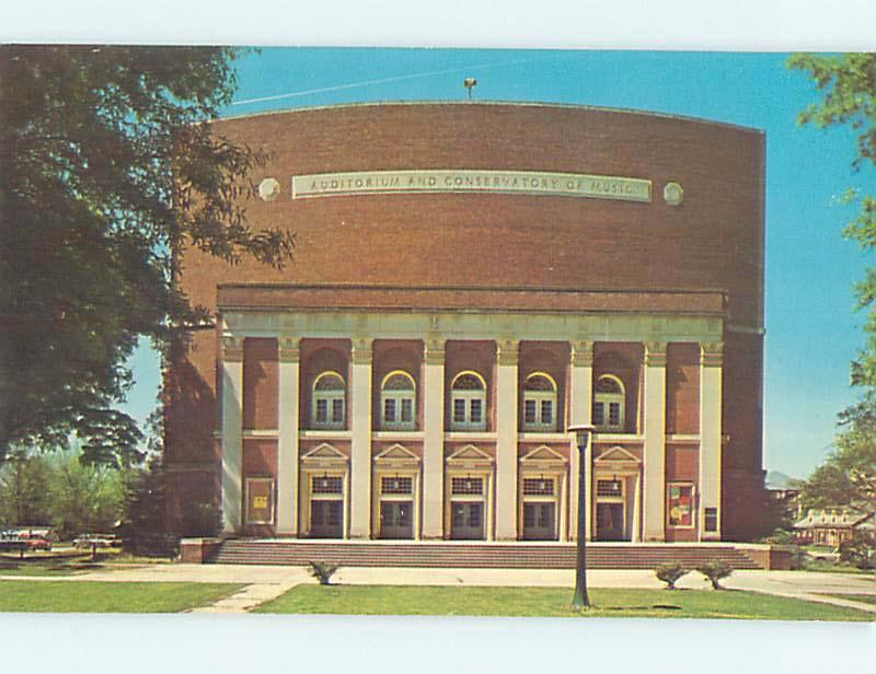 Unused Pre-1980 AUDITORIUM AT WINTHROP COLLEGE Rock Hill South Carolina SC L8609