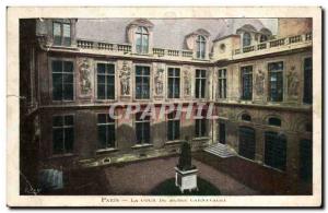 Paris Old Postcard The court of museum Carnavalet