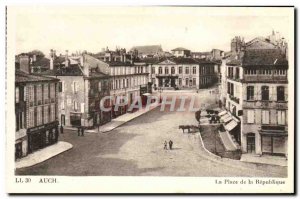 Old Postcard Auch Place De La Republique