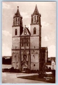 Magdeburg Saxony-Anhalt Germany Postcard Magdeburg Church 1927 RPPC Photo