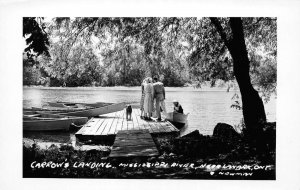 Lanark Ontario Canada Carrow's Landing Mississippi River Real Photo PC AA70961