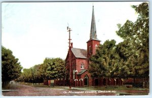 ORILLIA, ONTARIO Canada   METHODIST CHURCH  1908  Postcard