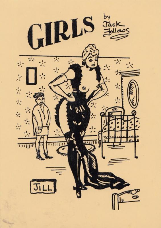 A Girl Girls Name Called Jill Burlesque Striptease Limited Edn Glamour Postcard