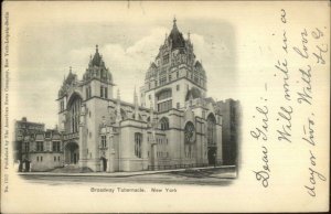 New York City Broadway Tabernacle c1905 Used Postcard