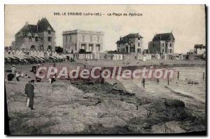 Postcard Old Croisic L Inf The Beach of Port Lin
