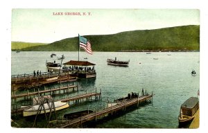 NY - Lake George. Piers & Boats