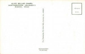 Postcard Alice Millar Chapel Northwestern University Evanston Illinois
