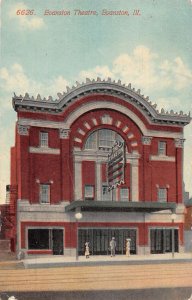 Evanston Illinois Evanston Theatre Vintage Postcard AA27171