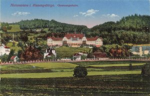 Hohenwiese Riesengebirge-Kowary Poland~Szpital Wysoka Łąka Genesungshem Postcard