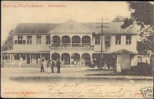 suriname, PARAMARIBO, Telephone and Post Office (1904)