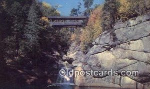 The Pool & Sentinel Pine, Franconia Notch, NH USA Covered Bridge Unused light...