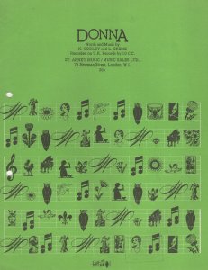 Donna Godley & Creme 1970s Sheet Music