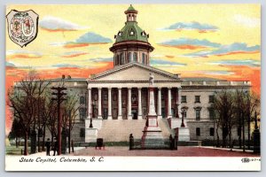 State Capitol Columbia South Carolina SC Trees And Building Landmarks Postcard