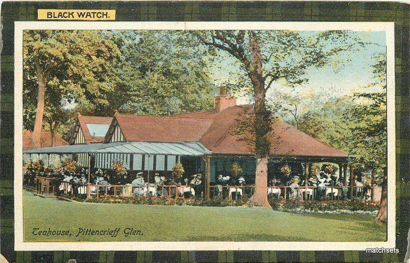 C-1920s Scotland UK Blackwatch Tartan Teahouse Philco postcard 7489