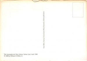 Leonardo da Vinci Costa Line Ship Postcard