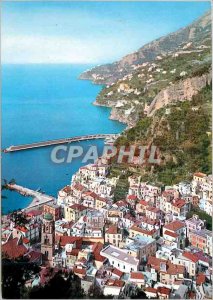 Modern Postcard Amalfi view from above