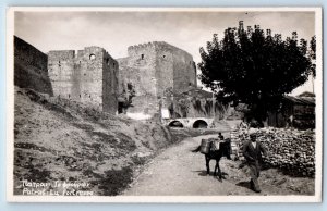 Patras Peloponnese Western Greece Postcard The Fortress c1920's RPPC Photo