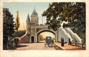 Quebec Canada 1905 Postcard La Porte St. Louis