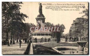 Old Postcard Paris Statue of the Republic by Morice