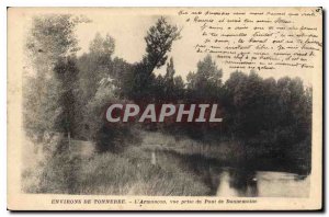 Postcard Old Thunder surroundings Armancon The view from the bridge Dannemoine