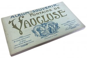 France Fontaine de Vaucluse souvenir album 20 detachable postcards