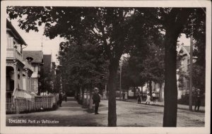 Tonsberg Norge Norway Parti av Valloveien c1910 Real Photo Postcard