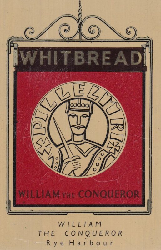 William The Conqueror Rye Harbour Sussex Metal Pub Advertising Card