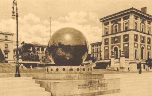 Sun Dial Class of 1885 Columbia University New York CIty sepia tone postcard