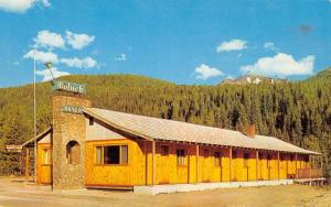 Cooke City Montana Watuck Motor Lodge Street View Vintage Postcard K53538