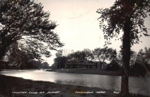 Vintage Postcard 1949 Country Club at Sunset House near Lake Columbus Nebraska