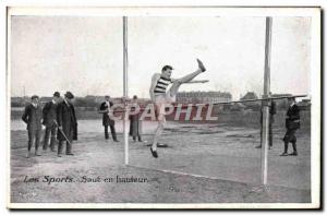 Old Postcard Athletics High Jump