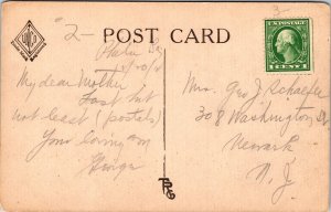 Philadelphia Christ Church Antique Divided Back Postcard PA WOB Note 1c Stamp 