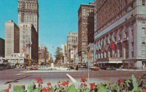 Michigan Detroit Washington Boulevard Looking North From MIchigan Avenue