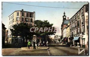 Postcard Modern Noisy Le Sec Carrefour and the Statue of Joan of Arc