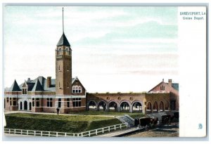 c1905 Union Depot Station Horse Carriage Shreveport Louisiana LA Tuck's Postcard