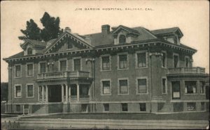 Salinas  California CA Hospital 1900s-10s Postcard