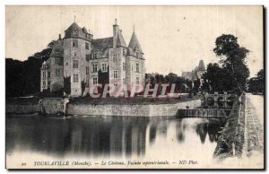 Old Postcard Tourlaville Chateau North Facade