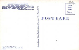 Clark's Colonial Restaurant Cleveland, Ohio OH Postcard