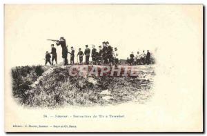 Old Postcard Saumur Horse Equestrian shot Instruction has Terrefort