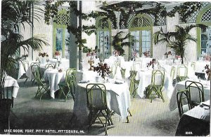 Vine Room Fort Pitt Hotel Pittsburgh Pennsylvania Mailed 1909