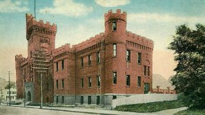 Postcard Early View of Armory in Lowell, MA.         P4