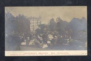 RPPC SAN FRANCISCO CALIFORNIA BEFORE 1906 EARTHQUAKE REAL PHOTO POSTCARD