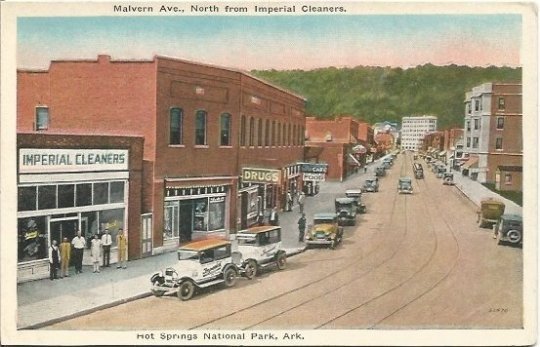 Hot Springs National Park Arkansas, Malvern Avenue, North From Imperial Cleaners