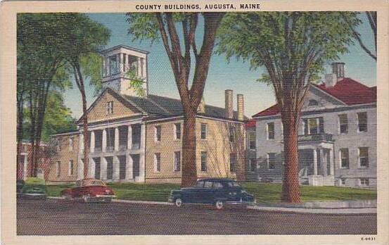 Maine Augusta County Buildings 1948