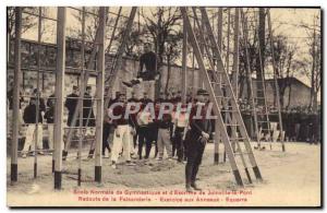 Old Postcard Normal School of Gymnastics and & # 39escrime Joinville le Redou...