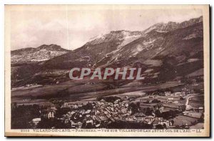 Old Postcard Villard de Lans Panorama view of Villard de Lans and the Col de ...